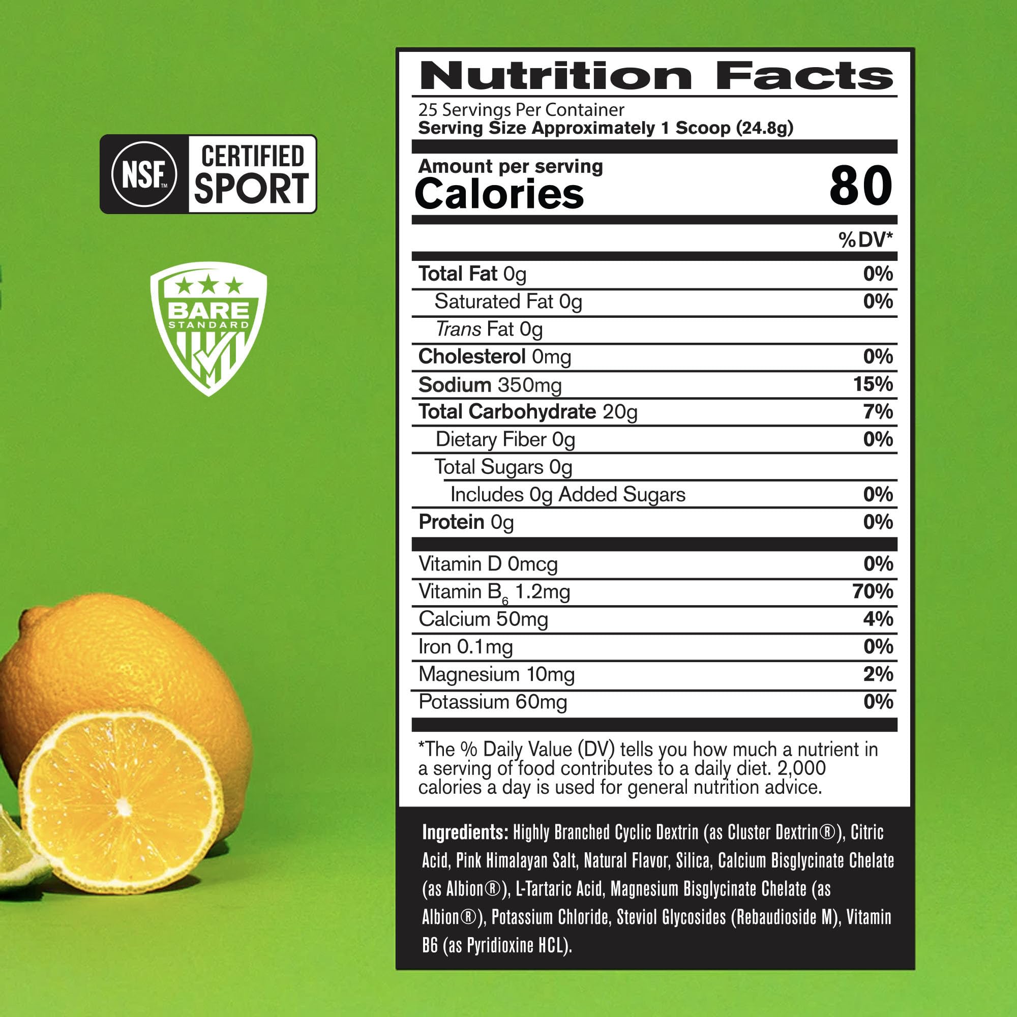 BARE PERFORMANCE NUTRITION polvo en primer plano textura fina y mezcla rápida