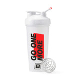 BARE PERFORMANCE NUTRITION botella frontal blanca mostrando logo y capacidad 28 oz para mezcla eficaz