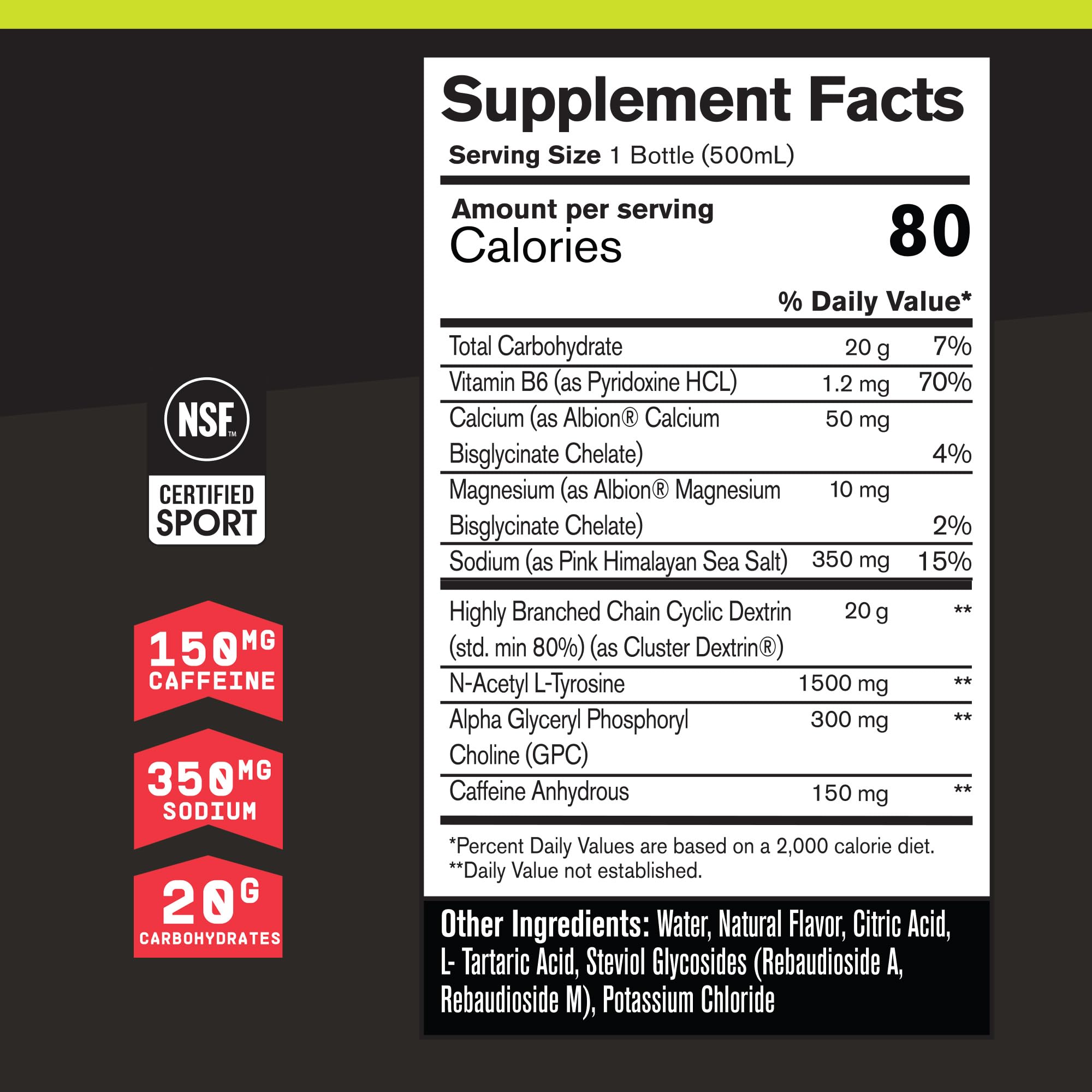 BARE PERFORMANCE NUTRITION detalle de textura y color limón lima que sugiere rápida absorción