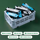 Barebells primer plano textura Cookies & Cream evidenciando sabor a galleta