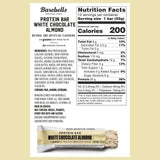 Barebells etiqueta nutricional en close-up, información clara sobre proteínas