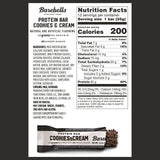 Barebells etiqueta nutricional legible para revisar ingredientes y macros