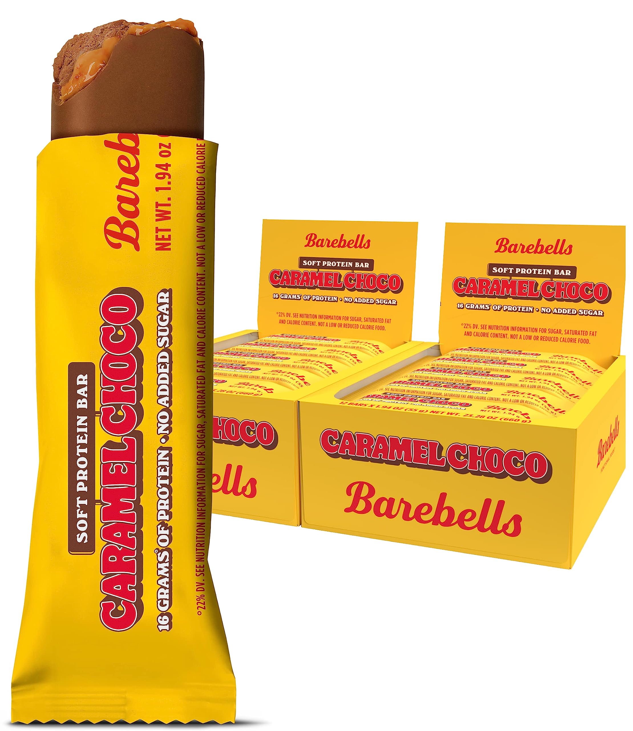 barebells empaque frontal con 12 barras muestra conveniencia