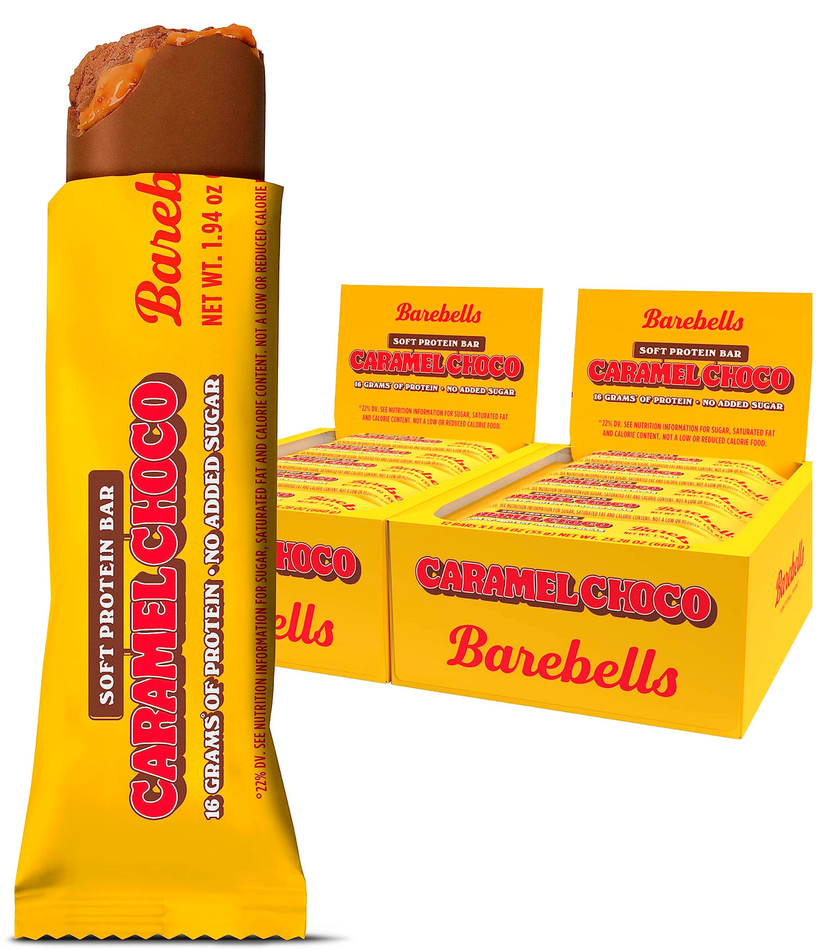 barebells empaque frontal con 12 barras muestra conveniencia