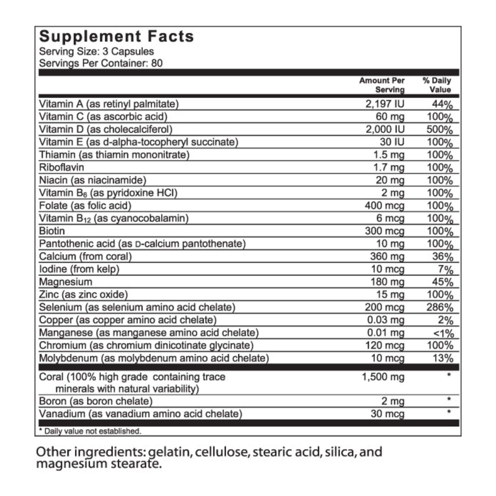 Barefoot Coral Calcium textura de cápsula y tamaño para fácil ingestión