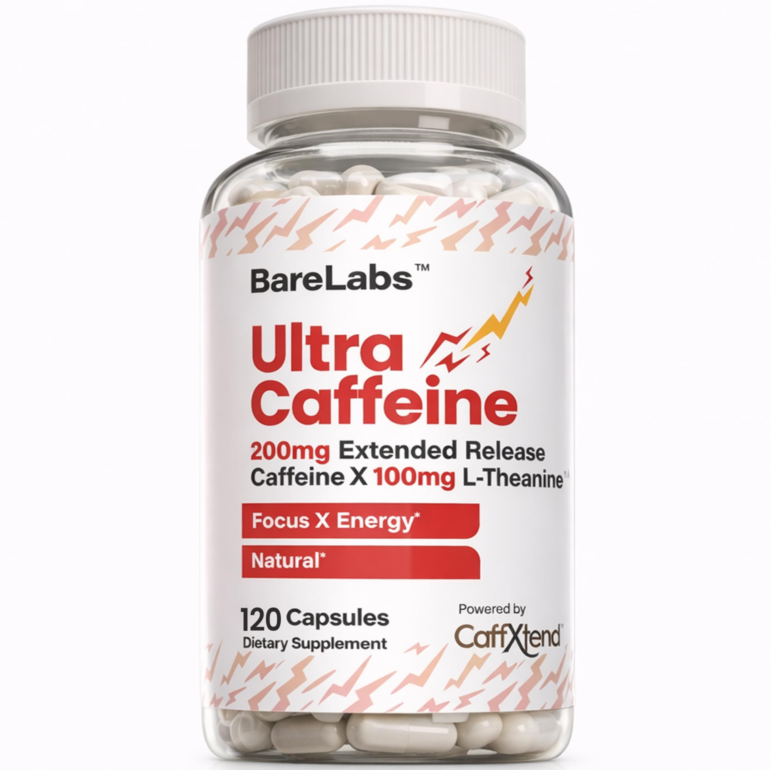 BareLabs frasco delantero mostrando 120 cápsulas y marca