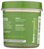 BareOrganics etiqueta con ingredientes orgánicos y certificaciones claras