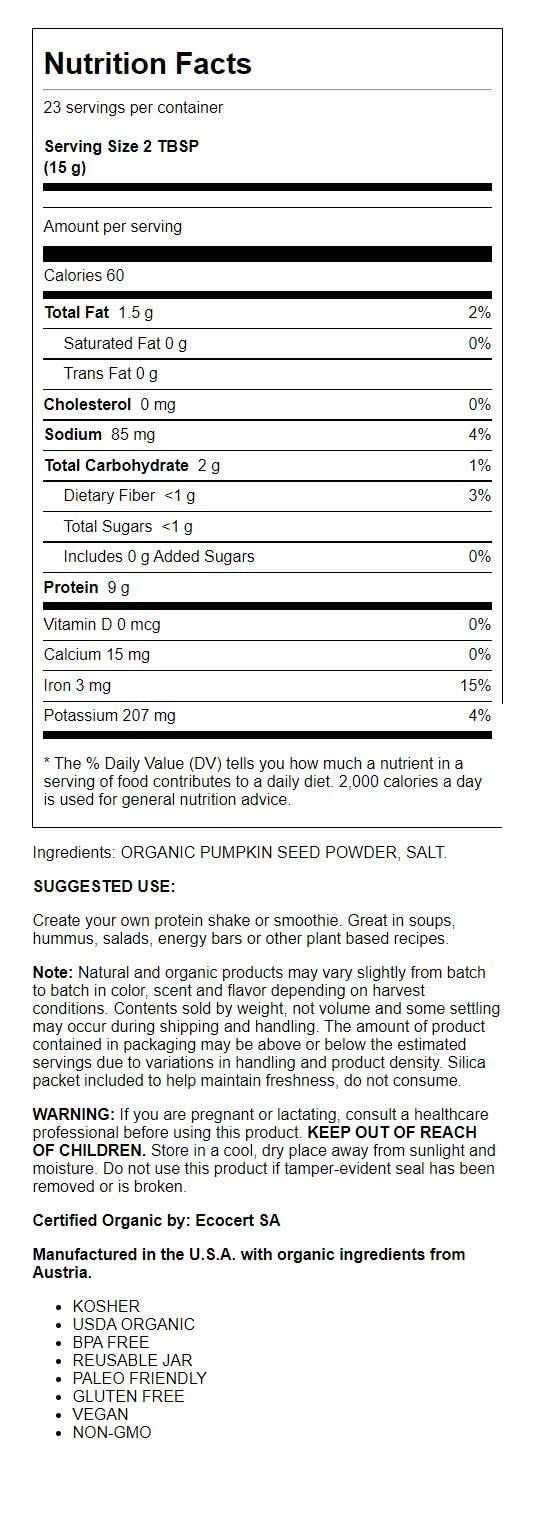 BareOrganics textura del polvo en cuchara, textura fina y nutritiva