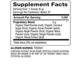BareOrganics textura del polvo en cuchara para mezclar sabor y facilidad