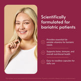 Bariatric Advantage cápsula en primer plano mostrando textura y fácil ingestión