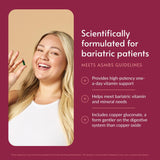 Bariatric Advantage detalle de la cápsula para ver textura y facilidad de ingestión