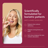 Bariatric Advantage masticable en mano listo para consumir, fácil de masticar y llevar