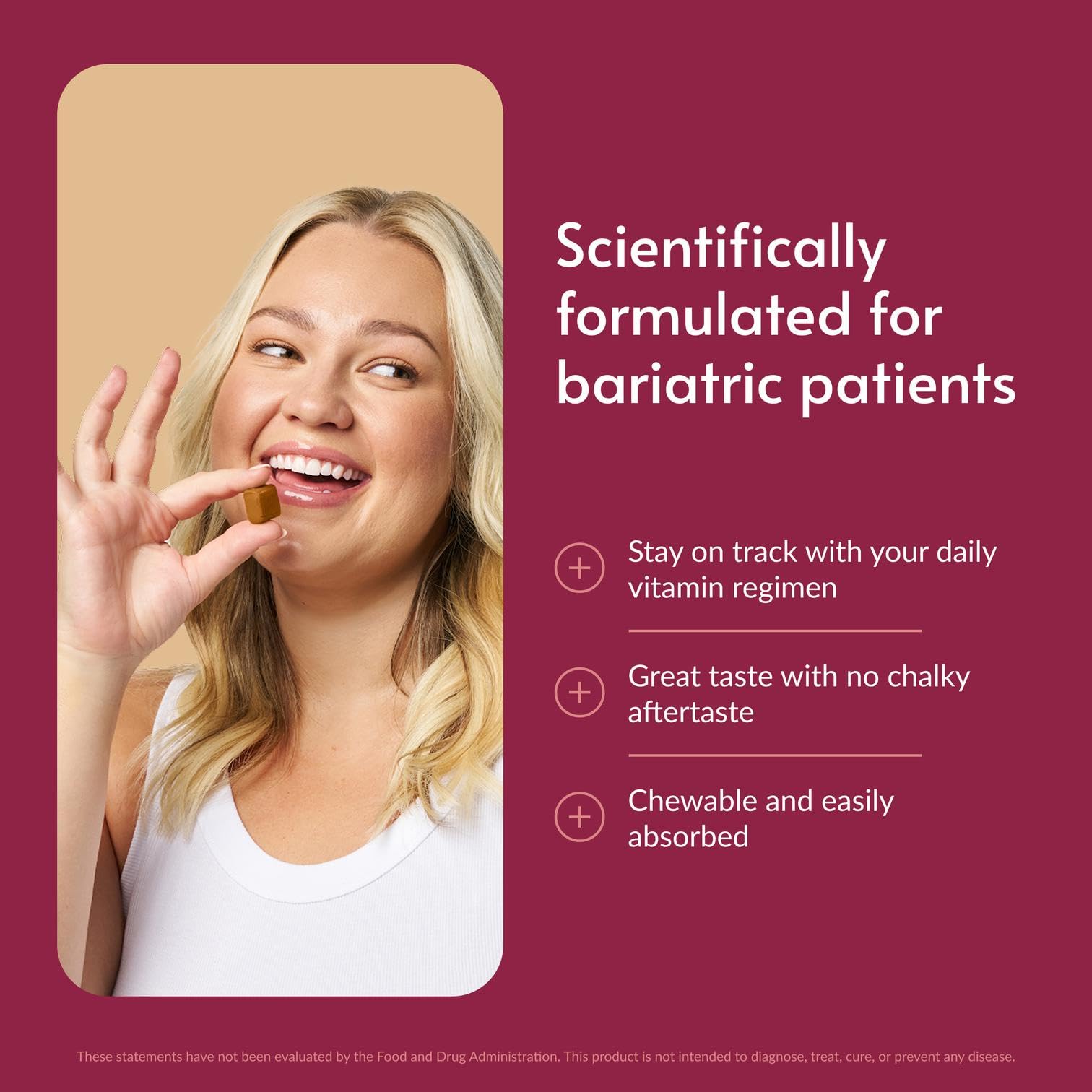 Bariatric Advantage close-up de textura masticable con apariencia apetecible