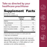 Bariatric Advantage rótulo que indica 500 mg de calcio y 500 UI vitamina D3