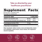 Bariatric Advantage reverso del envase con información nutricional y uso recomendado