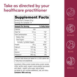Bariatric Advantage etiqueta con ingredientes y información nutricional clara