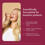 Bariatric Advantage gel en primer plano con textura brillante y emulsionada para mejor absorción