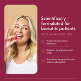 Bariatric Advantage primer plano textura del masticable con aspecto apetecible