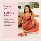 Bariatric Advantage etiqueta con lista de ingredientes que facilita revisar hierro y vitaminas incluidas