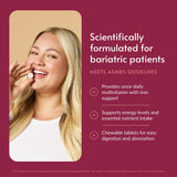 Bariatric Advantage textura de las tabletas masticables y fácil de masticar