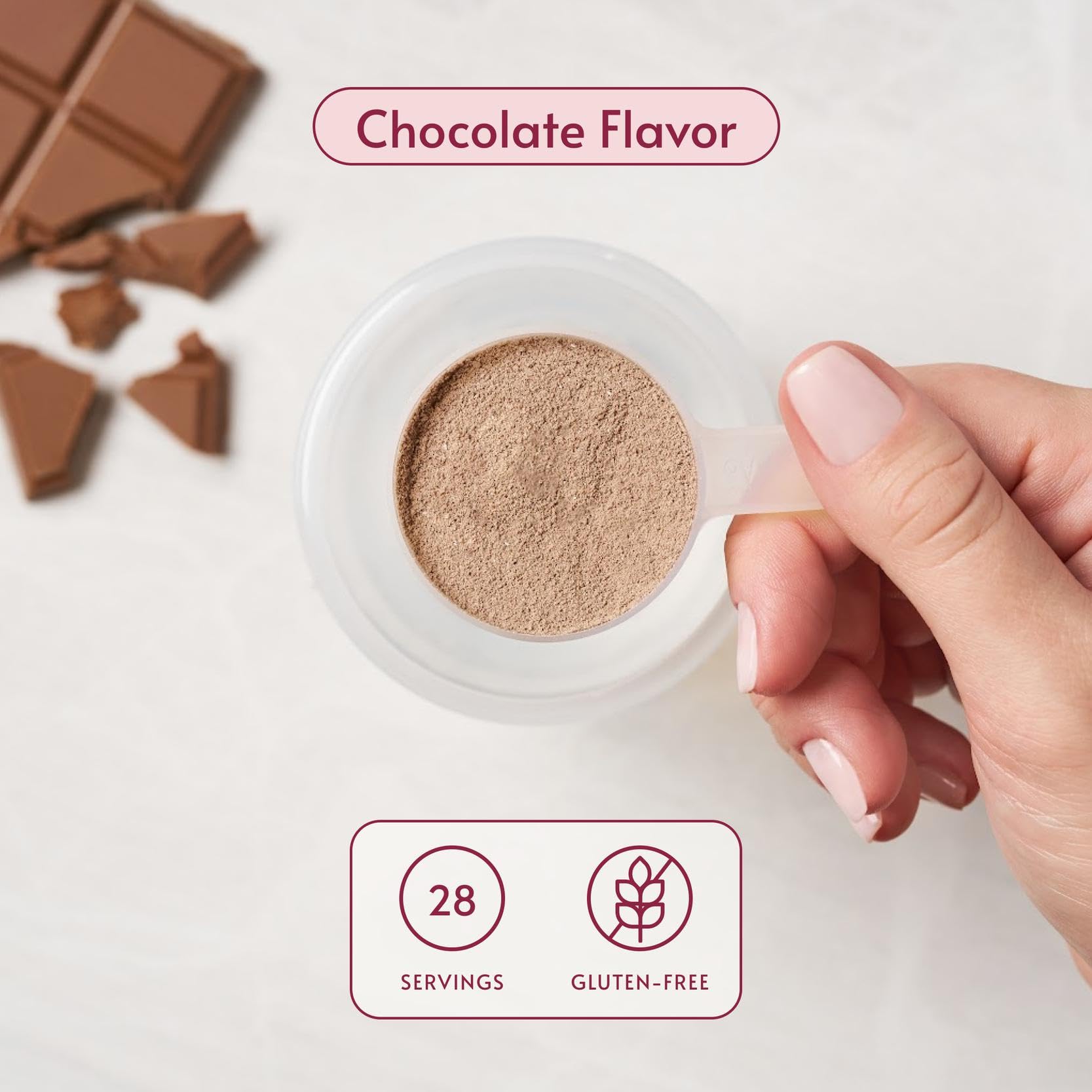 Bariatric Advantage vaso preparado con batido chocolate, aporte proteico listo para consumir
