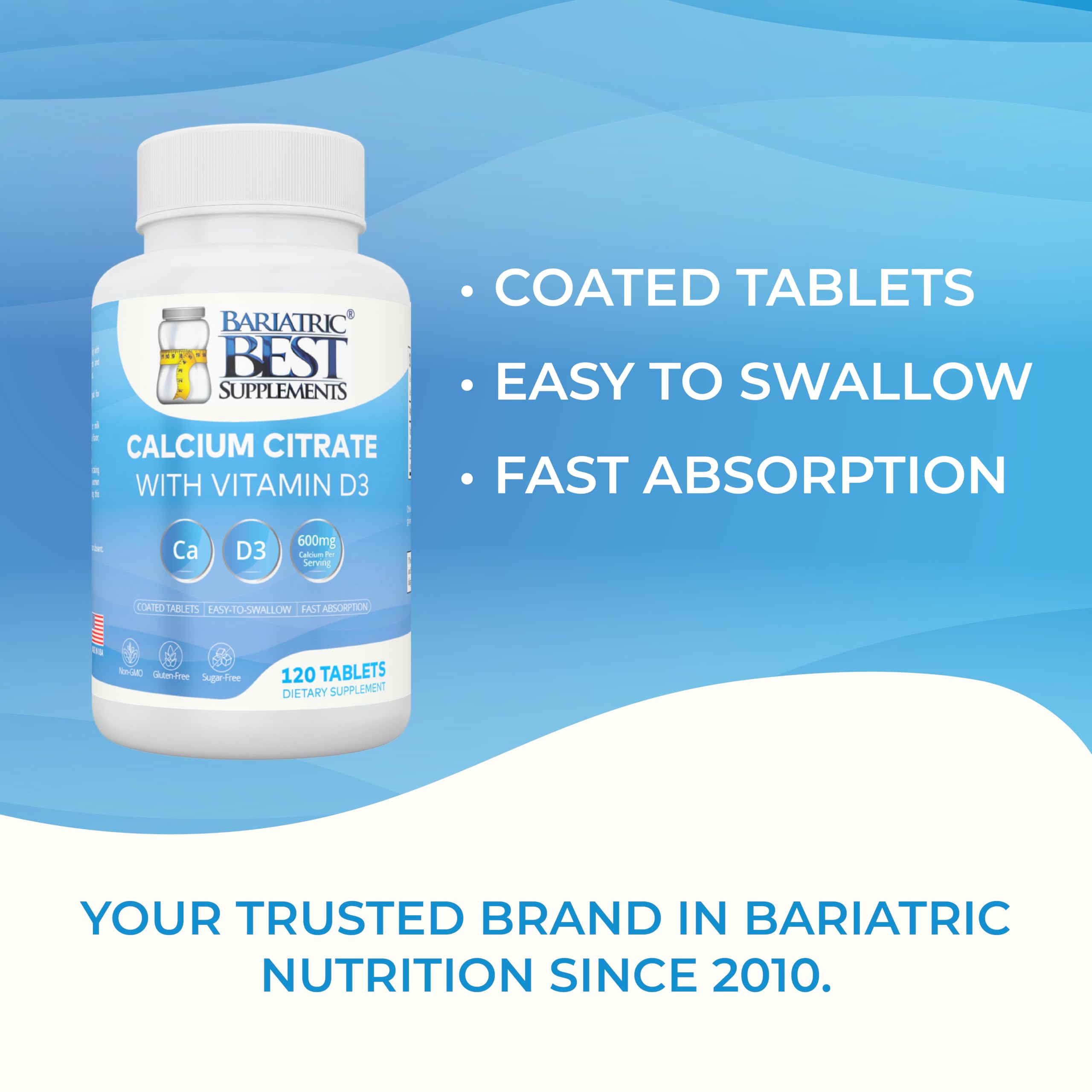 Bariatric Best Supplements frasco y caja empaquetado listo para envío seguro