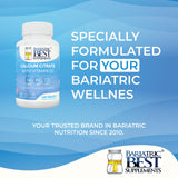 Bariatric Best Supplements frasco en mesa de desayuno para uso diario práctico