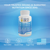 Bariatric Best Supplements comparación de tamaño del comprimido junto a moneda