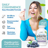 Bariatric Choice primer plano de las obleas masticables, textura cómoda para tragar