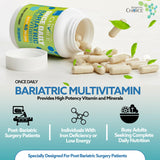 Bariatric Choice persona tomando cápsula con comida para mejor absorción