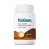 Bariatric Fusion envase frontal cappuccino mostrando raciones y beneficios