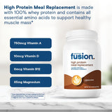 Bariatric Fusion etiqueta nutricional destacando 27 g de proteína por ración