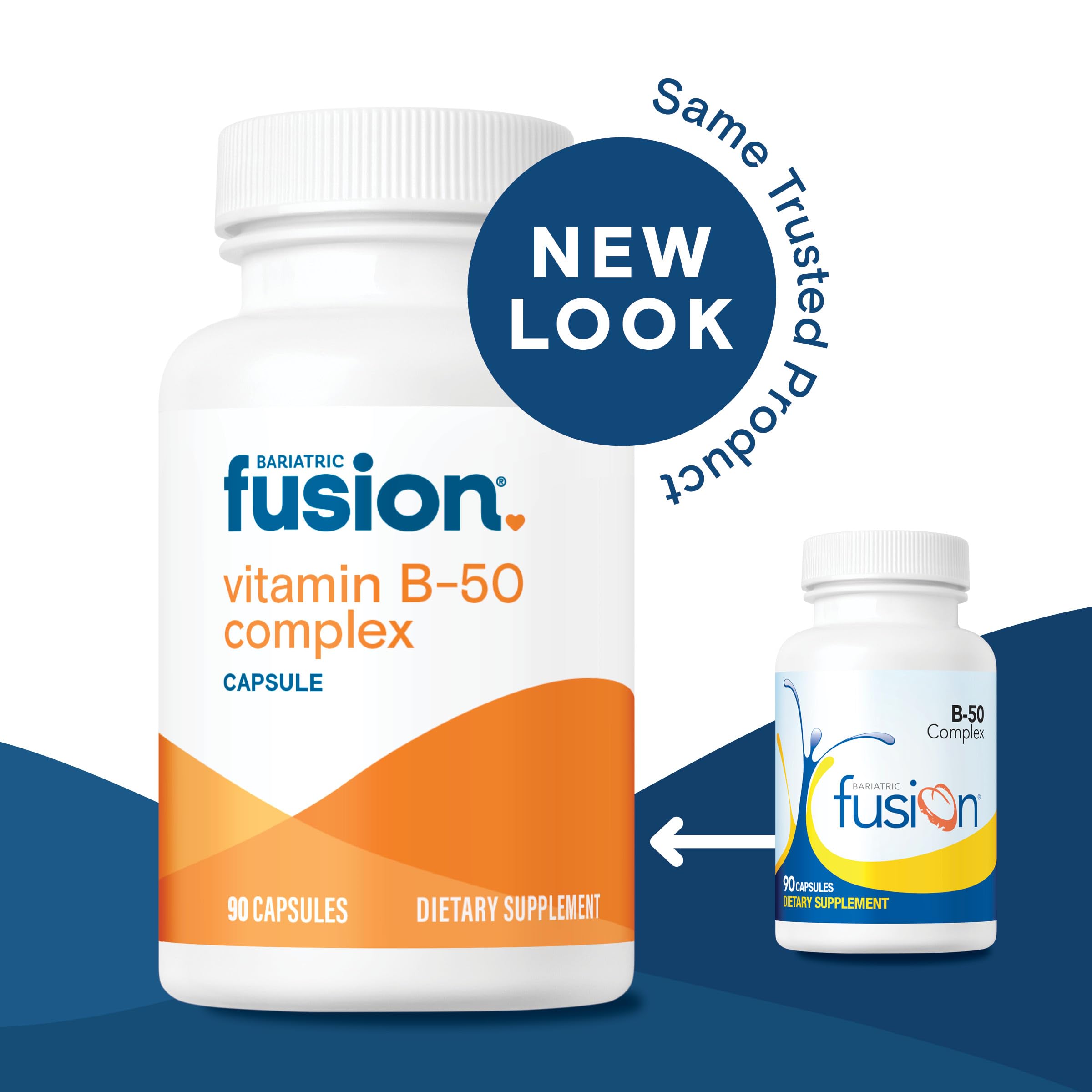 Bariatric Fusion cápsulas en mano para demostrar facilidad de ingestión
