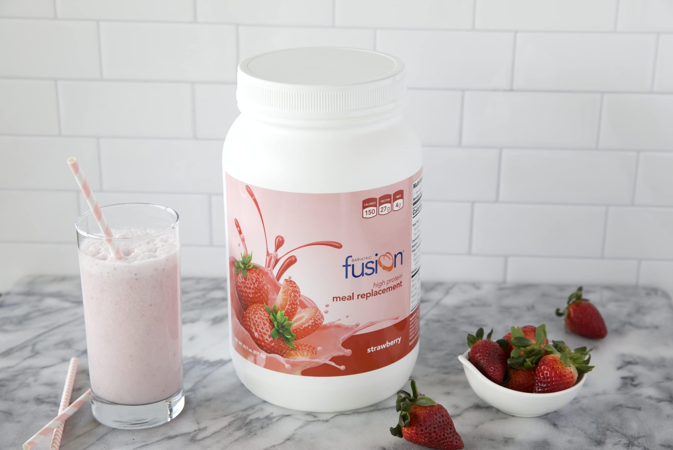 Bariatric Fusion comparación de tamaño del envase para control de porciones