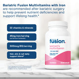 Bariatric Fusion cápsula junto a moneda para apreciar tamaño y dosificación