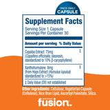 Bariatric Fusion botella con 30 cápsulas para comparación de tamaño