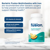 Bariatric Fusion frasco en mano para comparar escala y suministro mensual