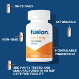 Bariatric Fusion cápsulas dentro del frasco abiertas listas para uso diario