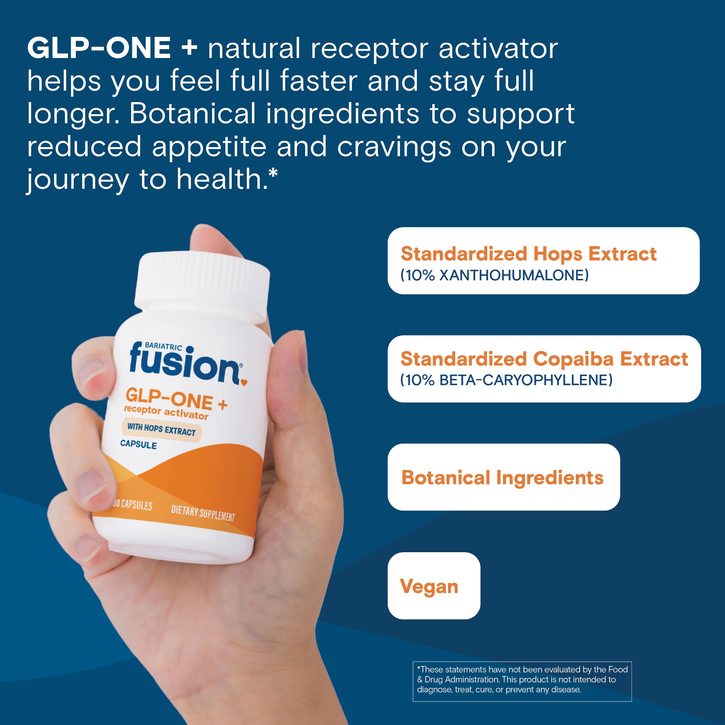 Bariatric Fusion etiqueta con información nutricional y seguridad
