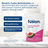 Bariatric Fusion etiqueta con información nutricional clara y beneficios