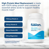 Bariatric Fusion etiqueta nutricional visible con información de proteínas y sin gluten