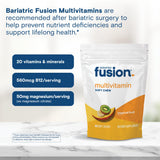 Bariatric Fusion etiqueta con ingredientes y beneficios formulados para bariátricos