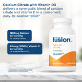 Bariatric Fusion frasco abierto con guía de dosis y 180 tabletas visibles