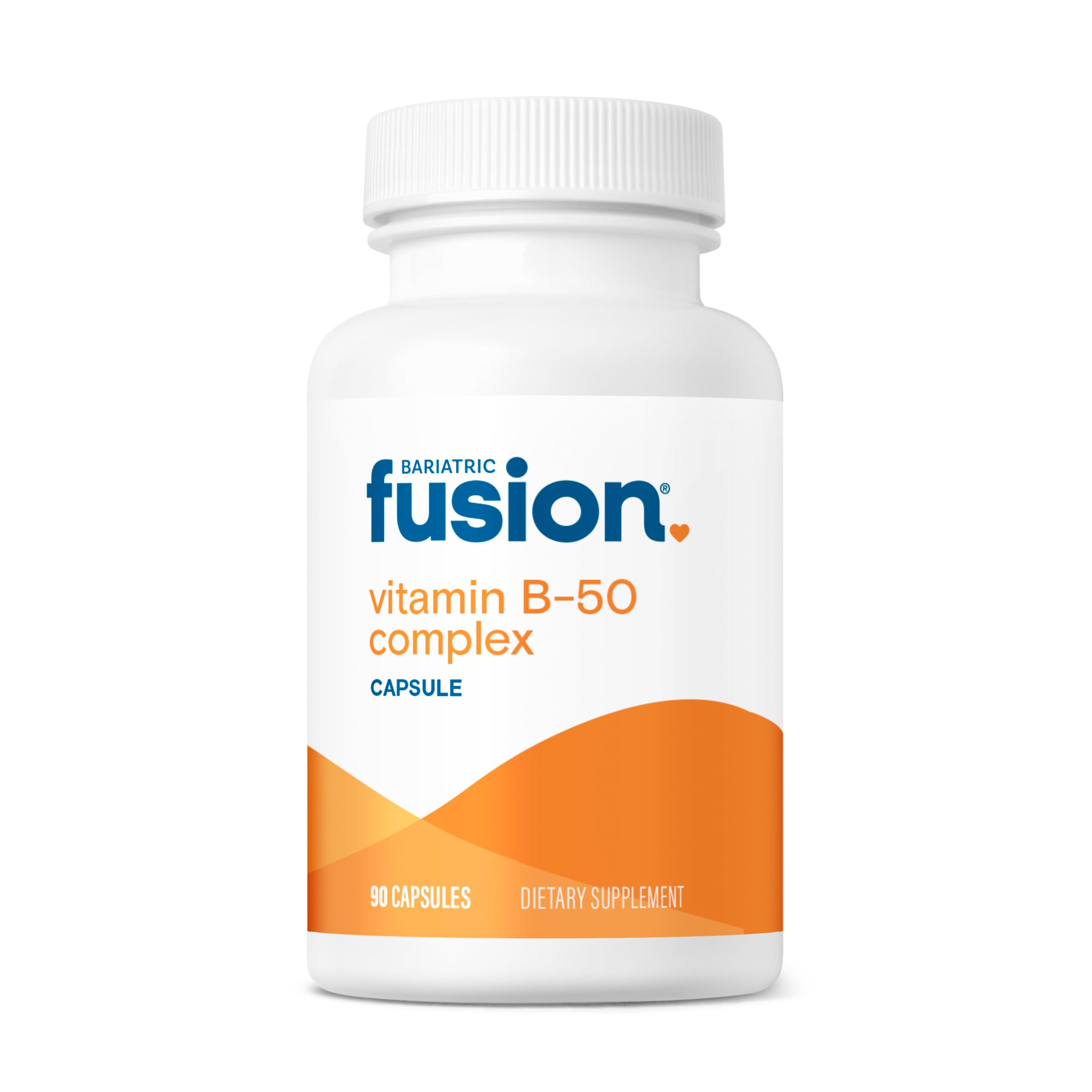 Bariatric Fusion frasco delantero mostrando etiqueta y beneficios para adherencia