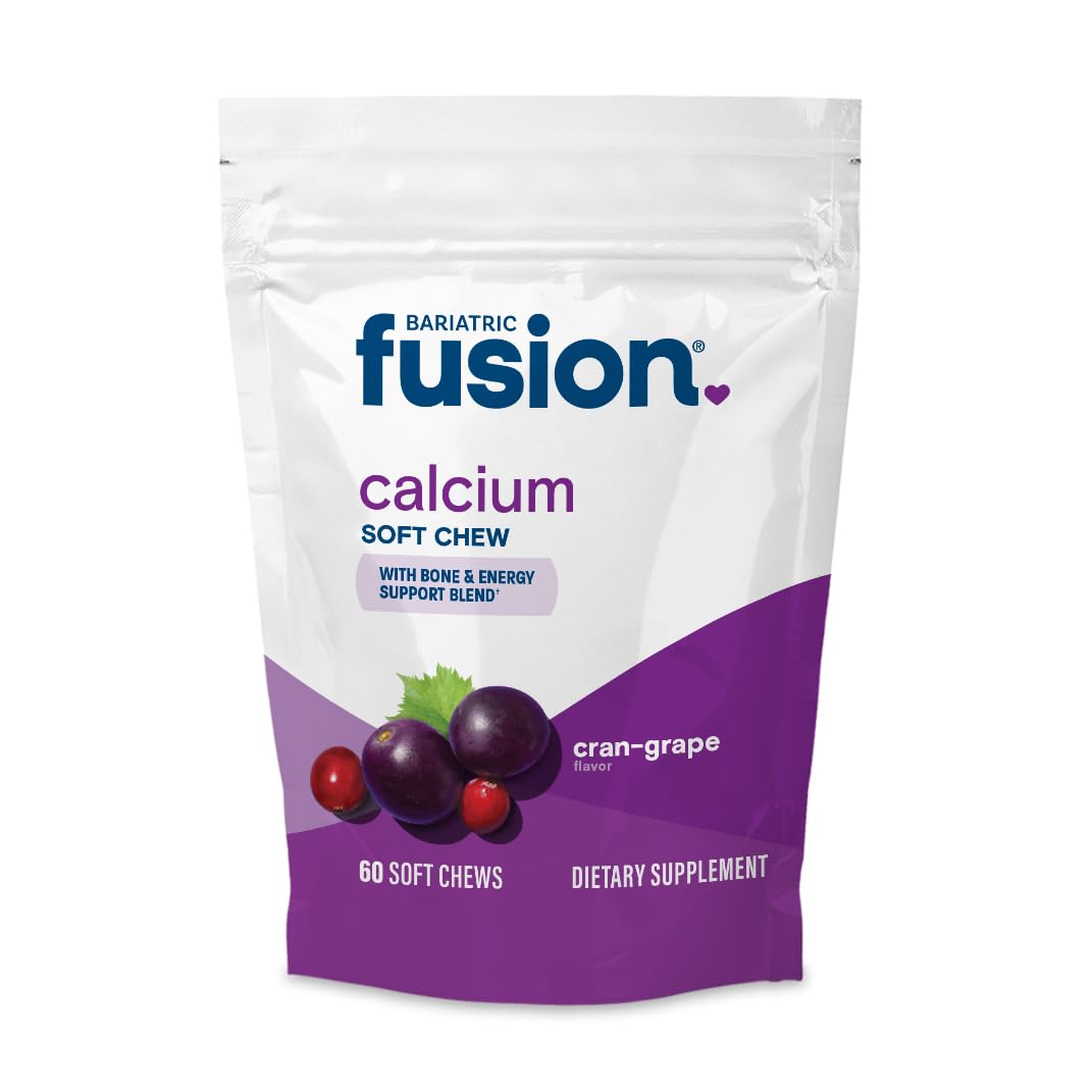 Bariatric Fusion envase frontal mostrando 60 unidades y sabor Cran Grape