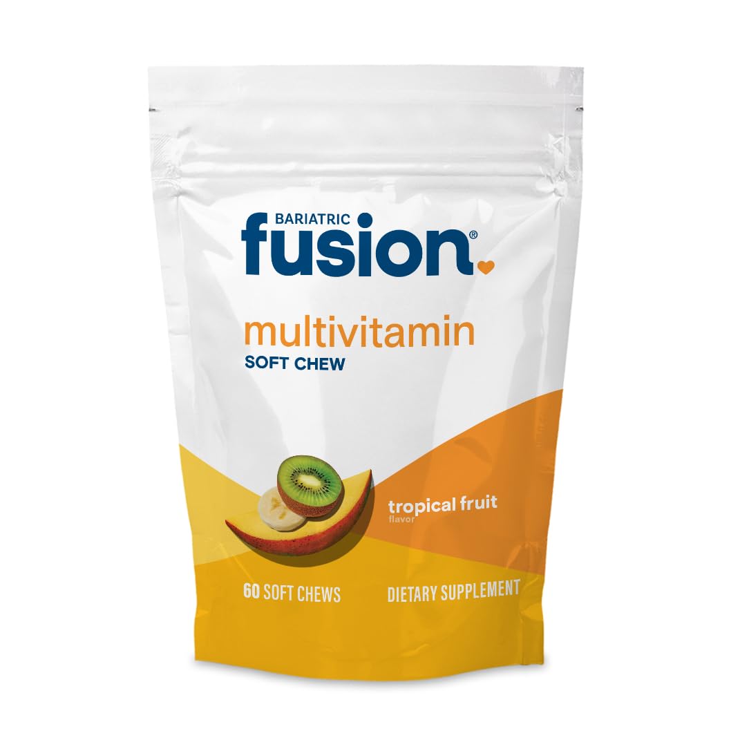 Bariatric Fusion frente del envase mostrando formato de 60 unidades y beneficio práctico