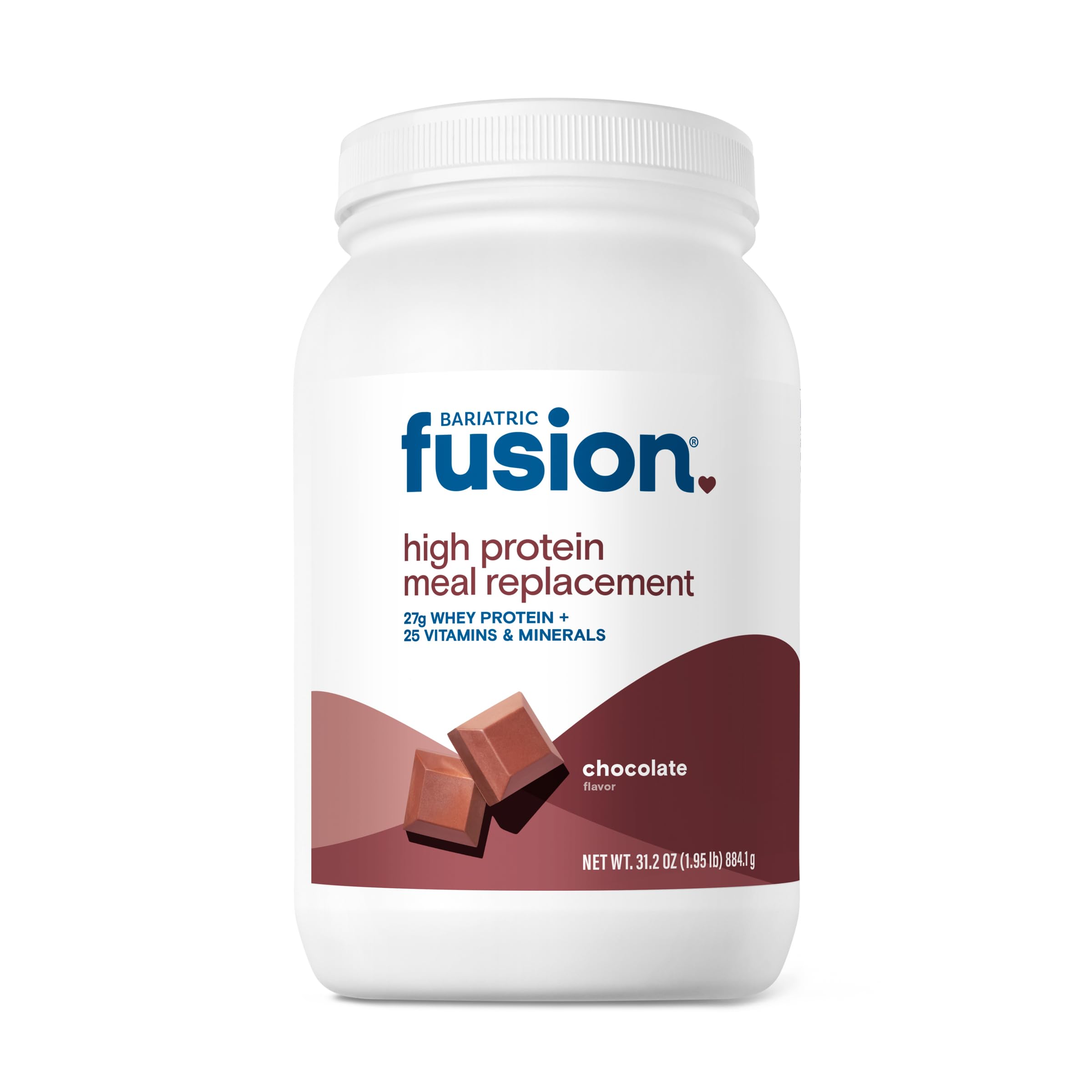 Bariatric Fusion envase frontal mostrando etiqueta clara y beneficio proteico