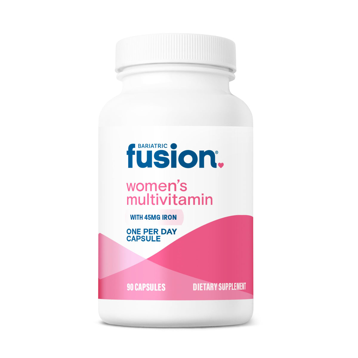 Bariatric Fusion envase frontal mostrando 90 cápsulas y beneficio práctico