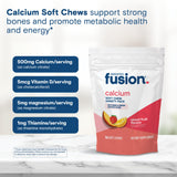 Bariatric Fusion persona masticando suplemento, alternativa a comprimidos grandes