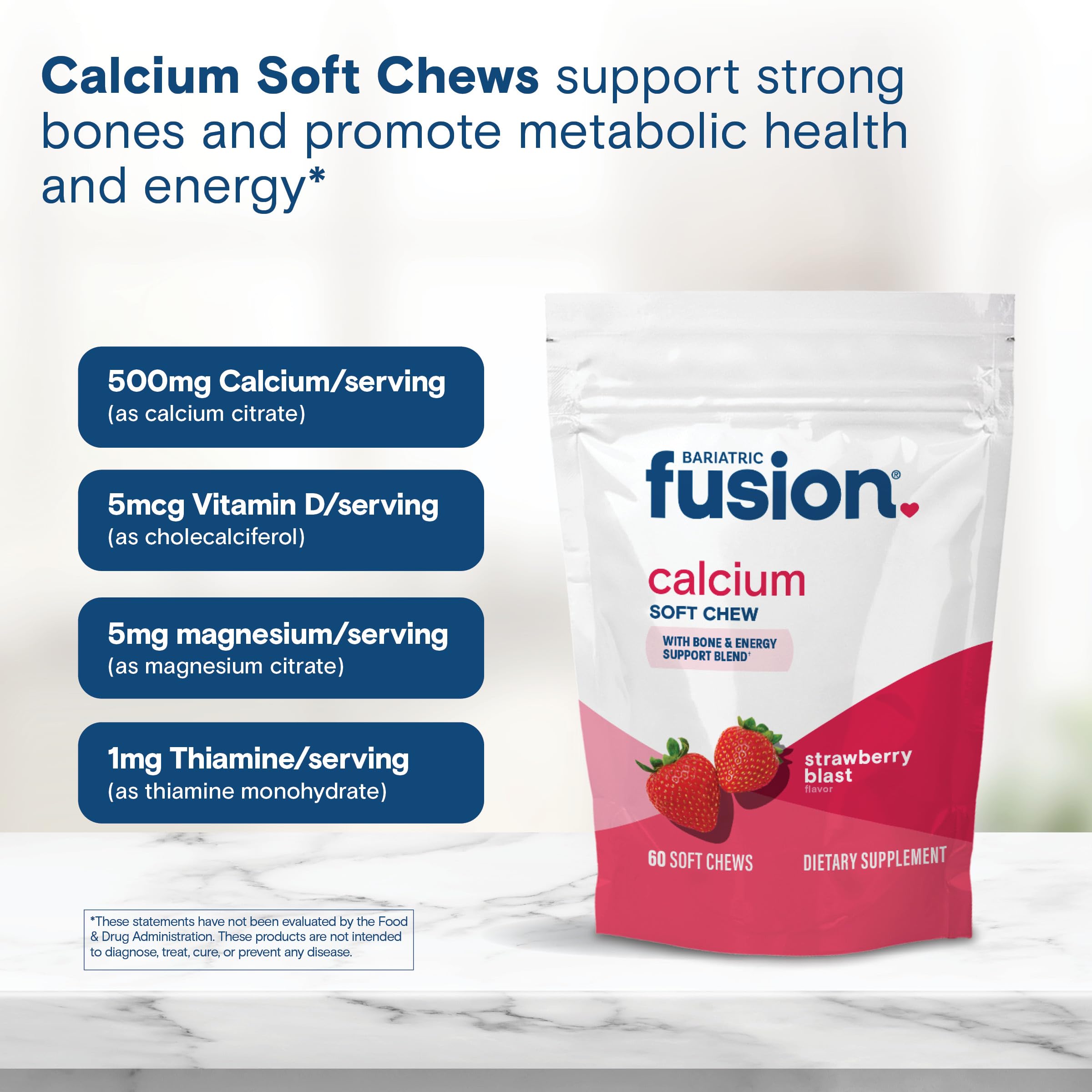 Bariatric Fusion tarro en encimera de cocina resaltando uso diario práctico